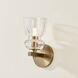 Trey 1 Light 4.75 inch Patina Brass Wall Sconce Wall Light