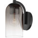 Maverick 1 Light Soft Black Bath And Vanity Light Wall Light