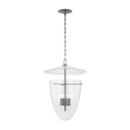 Tully 4 Light 17.75 inch Vintage Pewter Lantern Ceiling Light