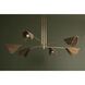 Barnaby 6 Light 60 inch Vintage Gold Leaf Chandelier Ceiling Light