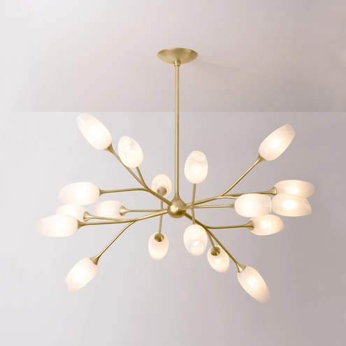 Troy Lighting F2144-VGL Aldean 18 Light 44 inch Vintage Gold Leaf Troy Lighting F2144-VGL Aldean 18 Light 44 inch Vintage Gold Leaf