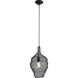 Wabi Sabi 1 Light 12 inch Black Pendant Ceiling Light