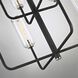 Aeon 8 Light 37 inch Carbide Black and Polished Nickel Chandelier Ceiling Light