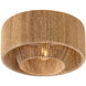 Coe 1 Light 16 inch Vintage Gold Leaf Flush Mount Ceiling Light