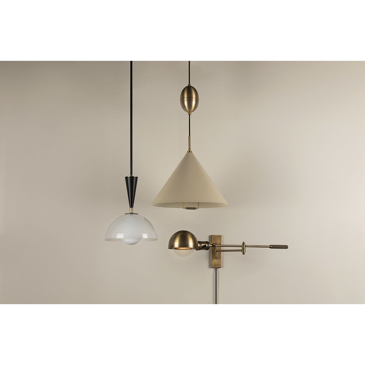 Cannon 17.5 inch 60.00 watt Patina Brass Plug-in Swivel Sconce Wall Light