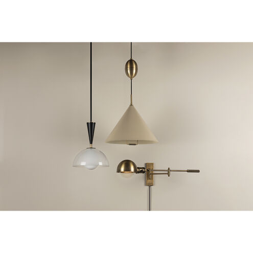 Payson 1 Light 12 inch Patina Brass/Soft Black Pendant Ceiling Light