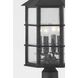 Lake County 4 Light 21 inch French Iron Post