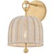 Lonnie 1 Light 7.5 inch Vintage Gold Leaf Wall Sconce Wall Light