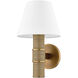 Denton 1 Light 7.75 inch Patina Brass Wall Sconce Wall Light