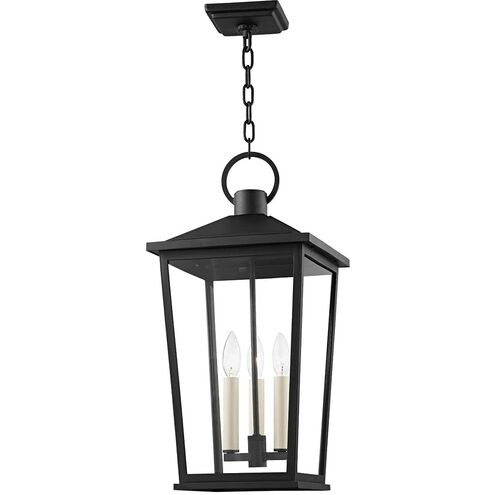 Soren 3 Light 11 inch Texture Black Outdoor Pendant in Textured Black