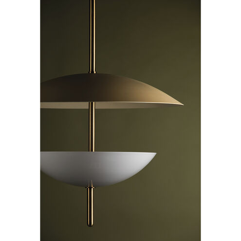 Dion 3 Light 24 inch Patina Brass/Soft Sand Pendant Ceiling Light