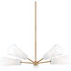 Camarillo 5 Light 45 inch Patina Brass Chandelier Ceiling Light