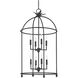 Brooks 8 Light 12.75 inch Black Iron Pendant Ceiling Light