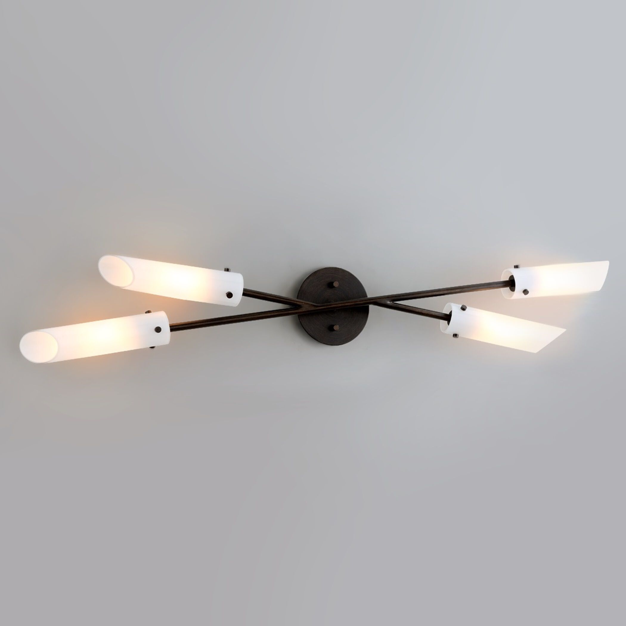 High Line 4 Light 40 inch Dark Bronze ADA Wall Sconce Wall Light