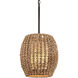 Conga 1 Light 17 inch Bronze Pendant Ceiling Light