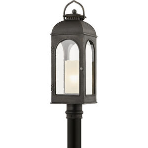 Derby 1 Light 26 inch Aged Pewter Post