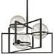 Elliot 3 Light 25 inch Texture Black Chandelier Ceiling Light