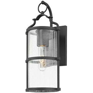 Burbank 1 Light 14 inch Textured Black Outdoor Wall Sconce