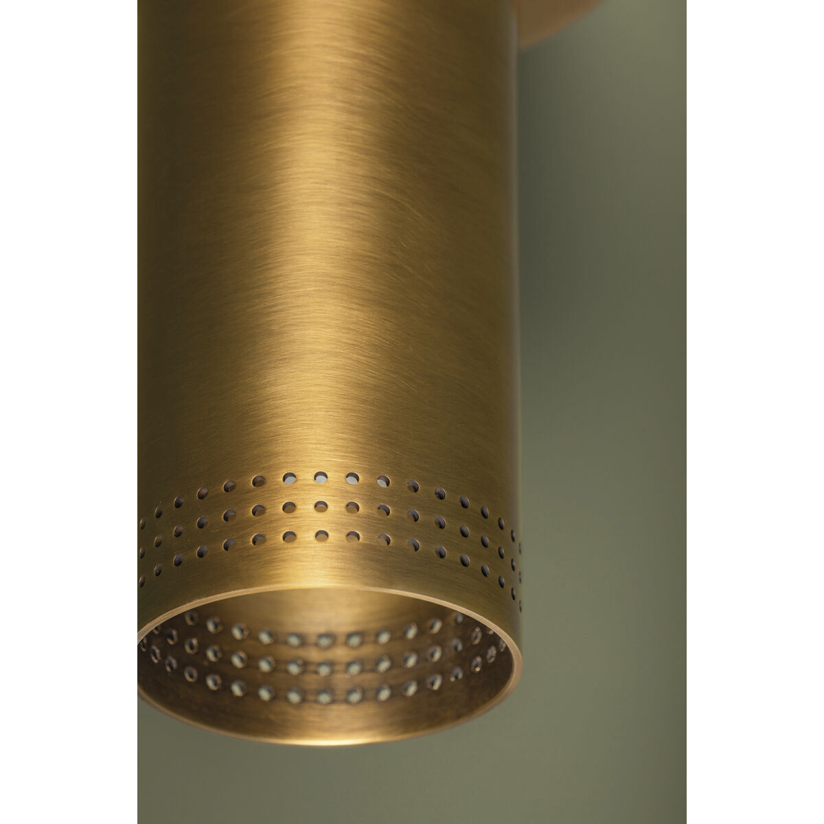 Berg 1 Light 4.75 inch Patina Brass Flush Mount Ceiling Light