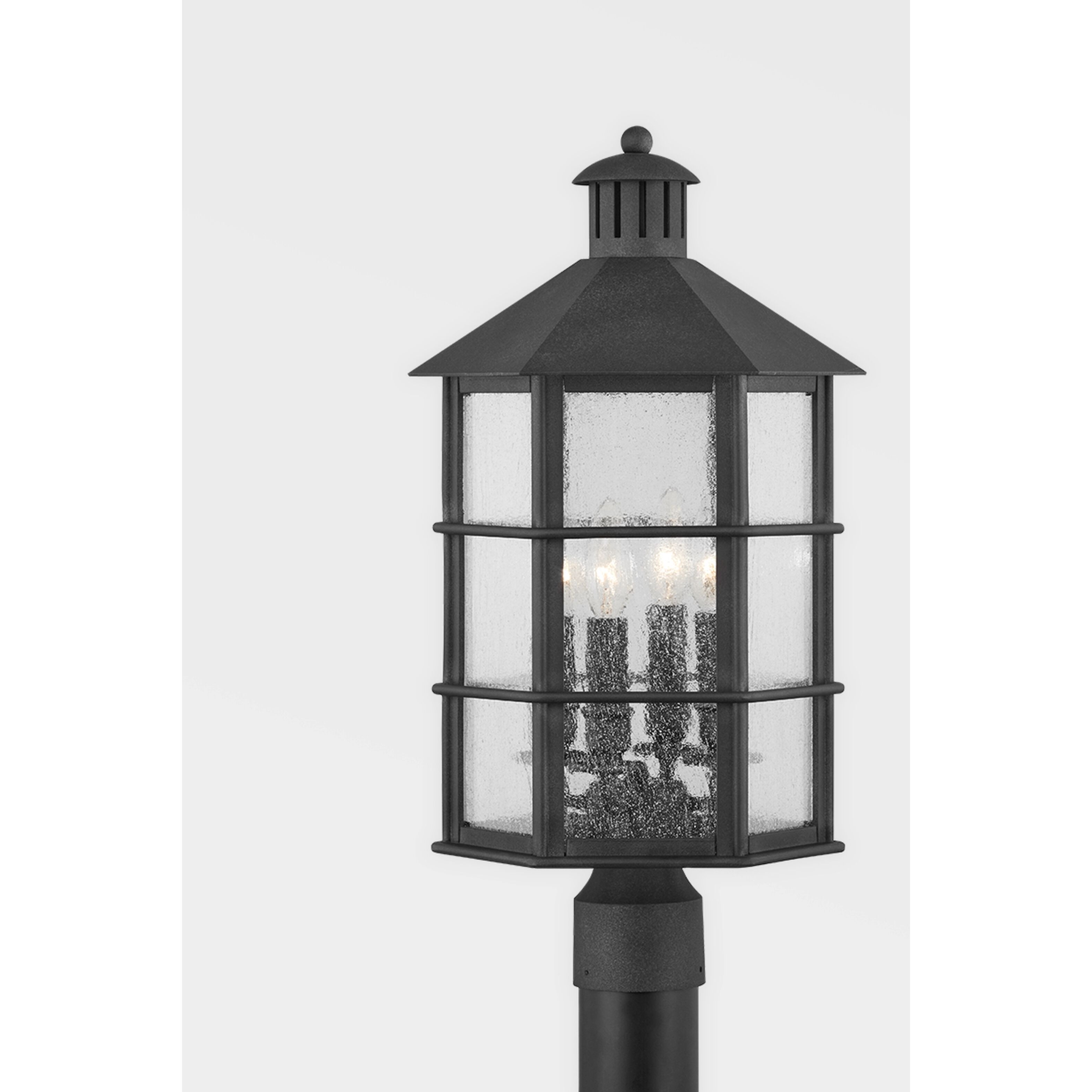 Lake County 4 Light 21 inch French Iron Post