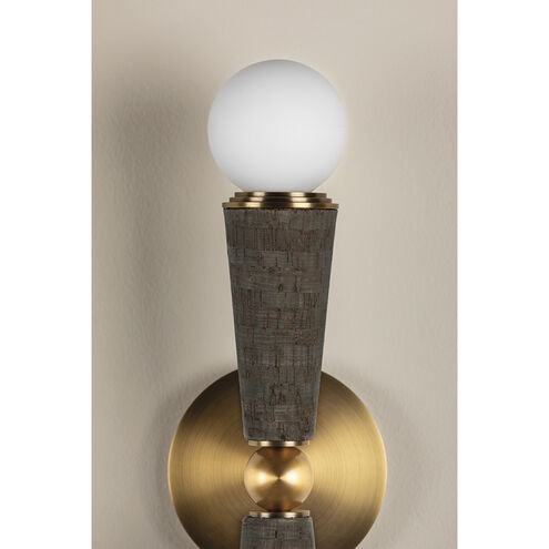 Dax 2 Light 5 inch Patina Brass Wall Sconce Wall Light
