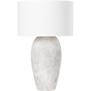 Zeke 29.5 inch 75.00 watt Ceramic Weathered Grey Table Lamp Portable Light