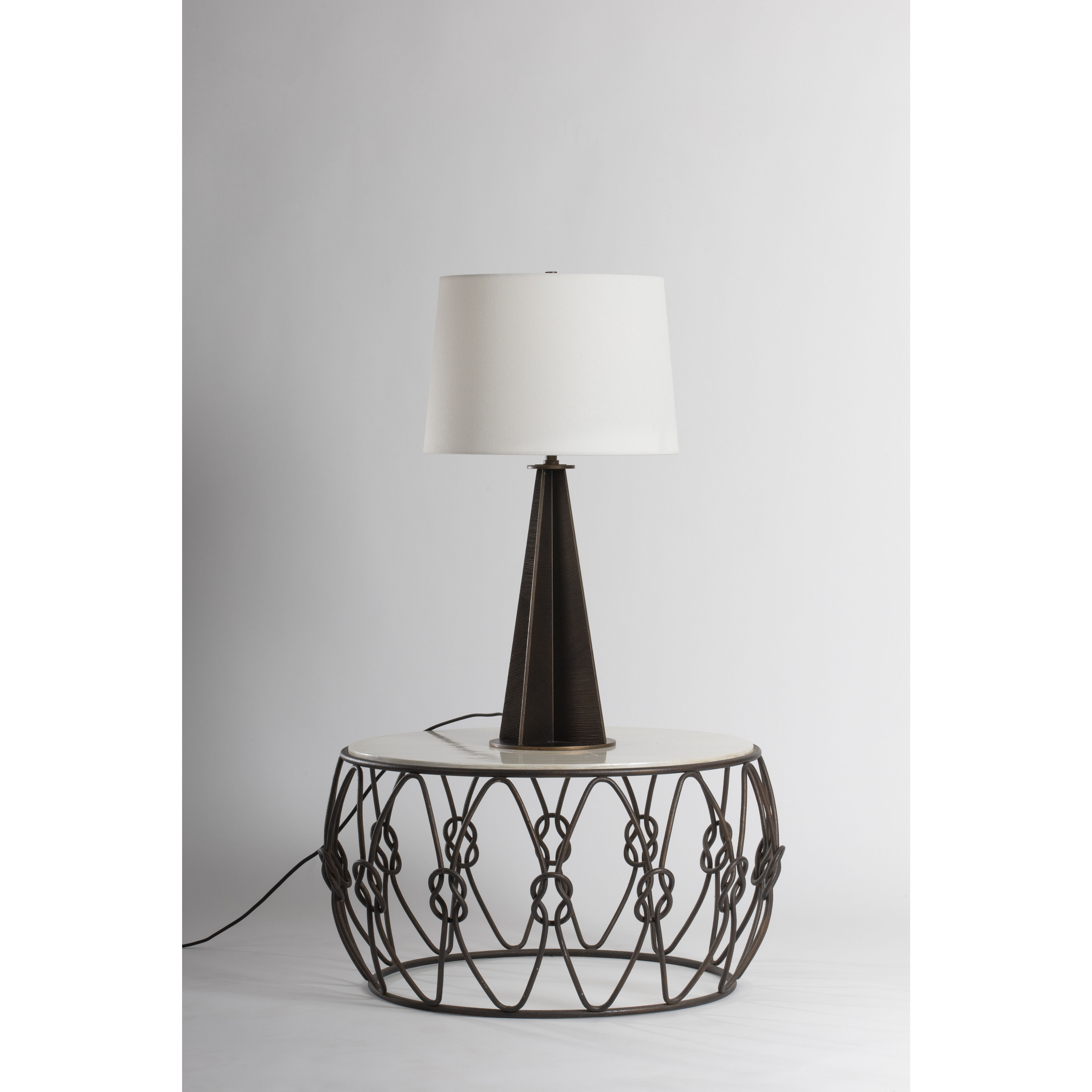 Finn 30 inch 15.00 watt Bronze Leaf Table Lamp Portable Light