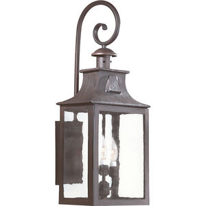 Newton 3 Light 26.75 inch Soft Black Outdoor Wall Sconce