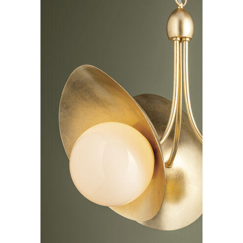 Olson 3 Light 24.25 inch Vintage Gold Leaf Chandelier Ceiling Light