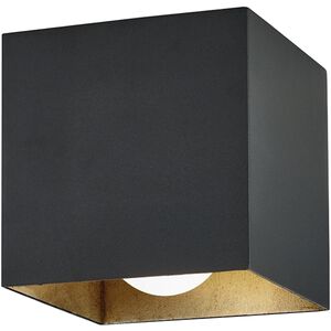 Felix 1 Light 7 inch Texture Black/Warm Silver Flush Mount Ceiling Light