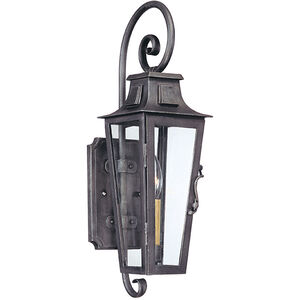 Parisian Square 1 Light 19 inch Aged Pewter Outdoor Wall Sconce