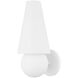 Cassius 1 Light 6 inch Texture White Wall Sconce Wall Light in Textured White