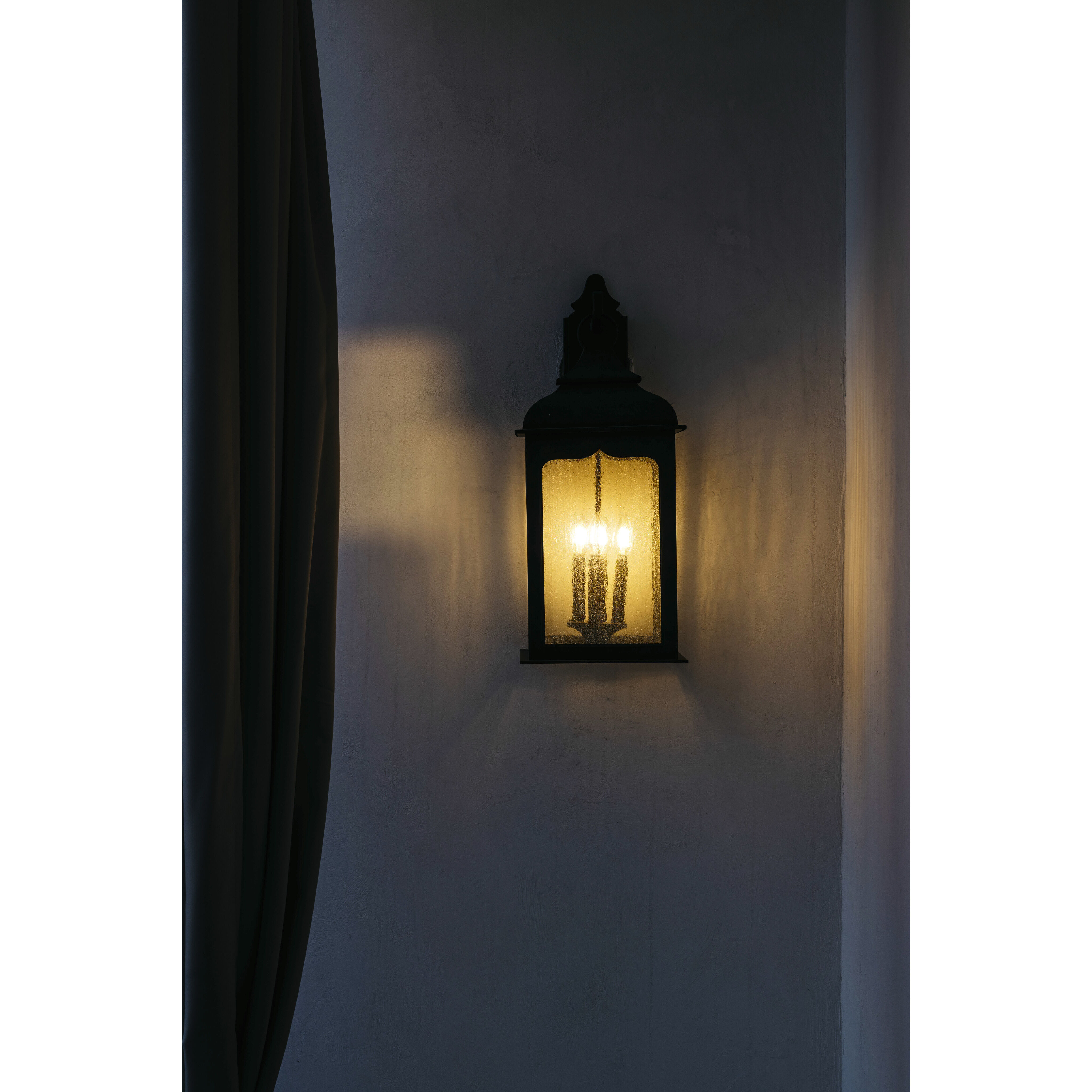 Henry Street 4 Light 26.75 inch Textured Bronze Outdoor Wall Sconce