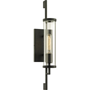Park Slope 1 Light 21 inch Forged Iron Outdoor Wall Sconce