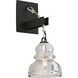 Menlo Park 1 Light 5.75 inch Textured Iron Wall Sconce Wall Light