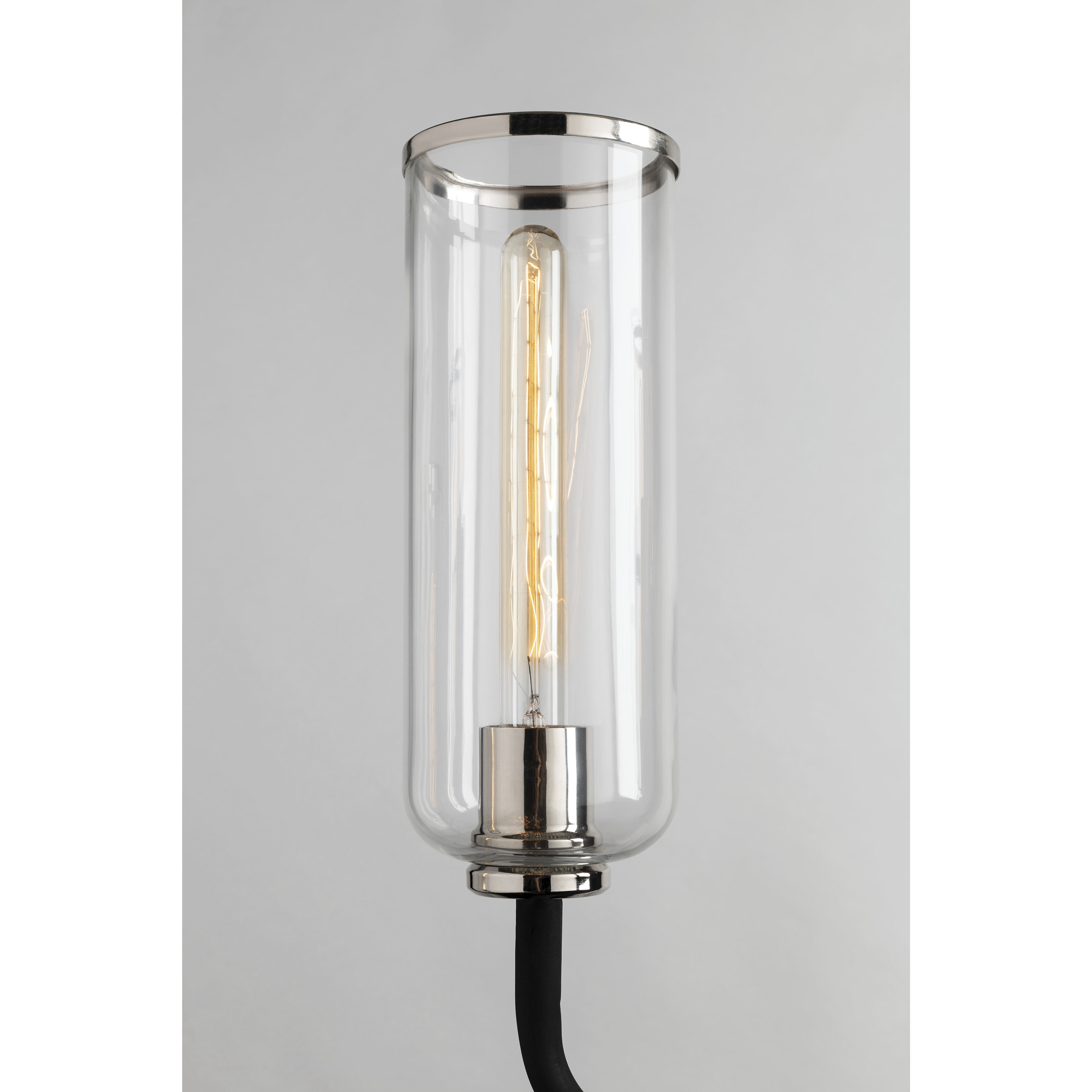 Aeon 8 Light 37 inch Carbide Black and Polished Nickel Chandelier Ceiling Light