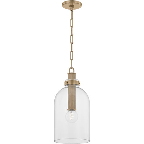 Kori 1 Light 9 inch Patina Brass Pendant Ceiling Light