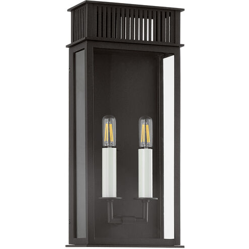 Gridley 2 Light 7.75 inch Textured Black Wall Sconce Wall Light