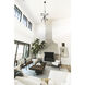Brixton 13 Light 36 inch Gun Metal With Smoked Chrome Chandelier Ceiling Light