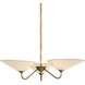 Sinclair 3 Light 33.75 inch Patina Brass Chandelier Ceiling Light
