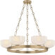 Caelum 6 Light 32.25 inch Patina Brass Chandelier Ceiling Light