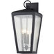 Mariden 4 Light 26 inch Textured Black Outdoor Wall Sconce