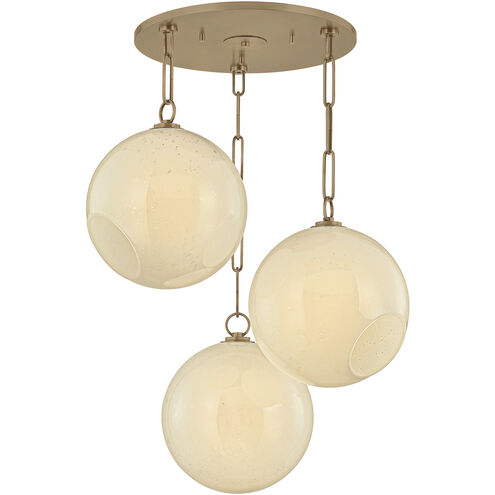 Bramble 3 Light 26 inch Patina Brass Chandelier Ceiling Light