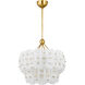 Jacik 6 Light 24 inch Vintage Gold Leaf Chandelier Ceiling Light