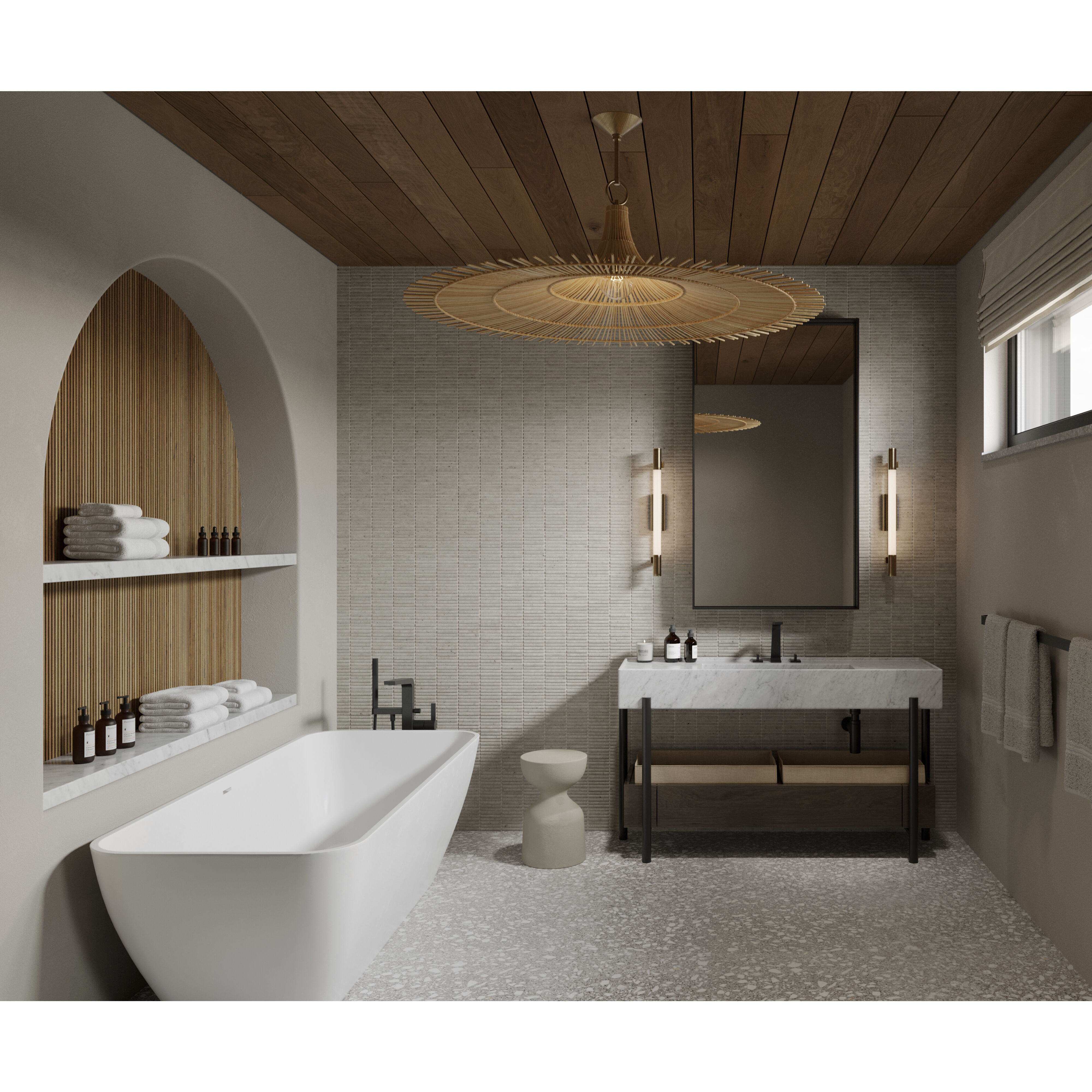 Costa Mesa 1 Light 50 inch Vintage Gold Leaf Pendant Ceiling Light