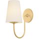 Weiland 1 Light 5.5 inch Vintage Gold Leaf Wall Sconce Wall Light