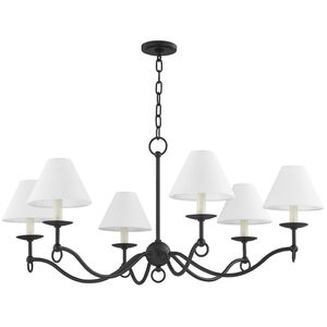 Massi 8 Light 41 inch Forged Iron Chandelier Ceiling Light