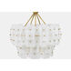 Jacik 6 Light 24 inch Vintage Gold Leaf Chandelier Ceiling Light