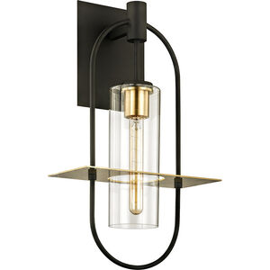 Smyth 1 Light 12.5 inch Textured Bronze/Brushed Brass Wall Sconce Wall Light