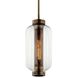 Atwater 1 Light 7.75 inch Patina Brass Outdoor Pendant